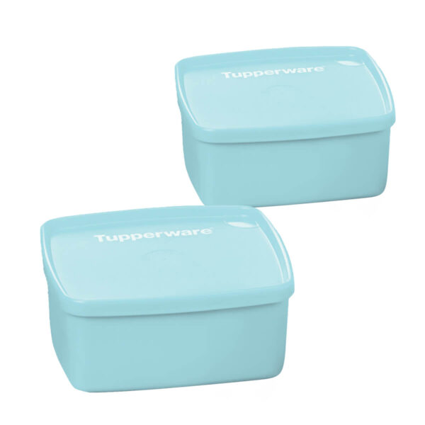 Kit Tupperware Jeitosinho 400ml 2 peças Azul Aquamarine