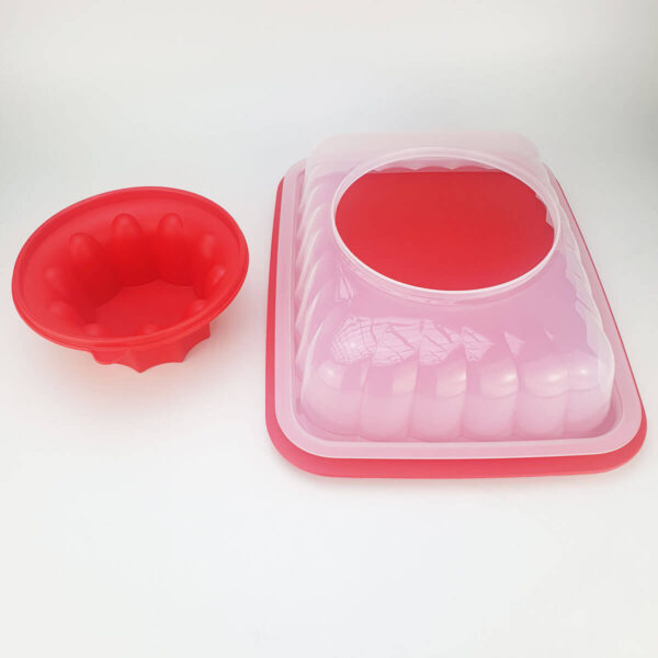 Tupperware Mágica Retangular Grande 2,5 litros Vermelho - Image 3