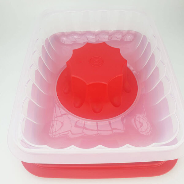 Tupperware Mágica Retangular Grande 2,5 litros Vermelho - Image 4