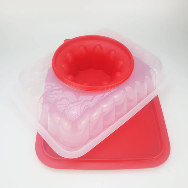 Tupperware Mágica Retangular Grande 2,5 litros Vermelho - Image 5