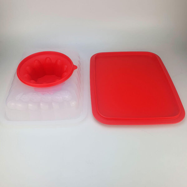 Tupperware Mágica Retangular Grande 2,5 litros Vermelho - Image 6