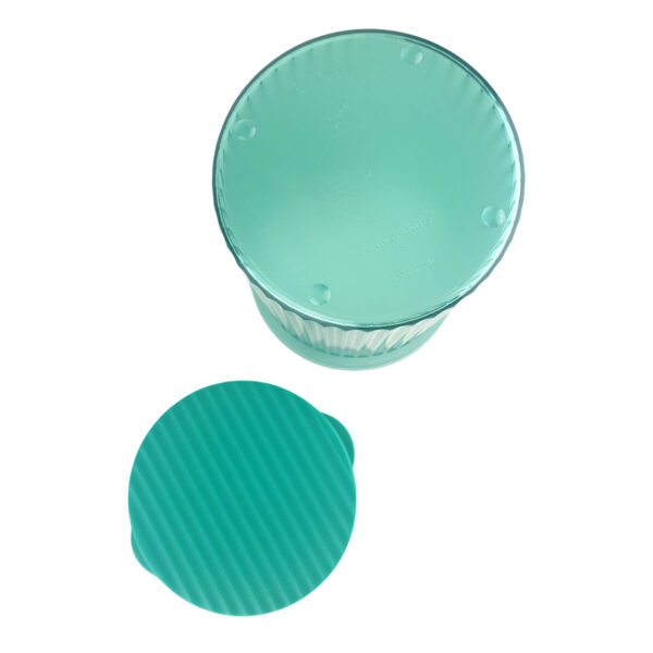 Tupperware Petisqueira Canelada Mate Redonda 630ml Verde - Image 5