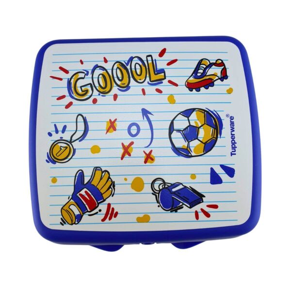 Tupperware Porta Sanduíche Futebol Azul - Image 2