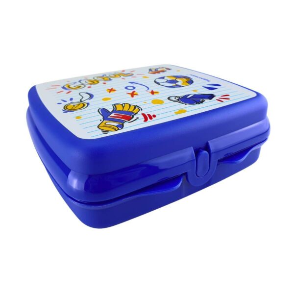 Tupperware Porta Sanduíche Futebol Azul