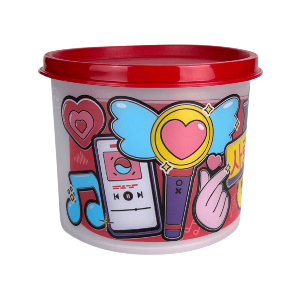 Tupperware Pote Redondinha K-Pop Love 500ml