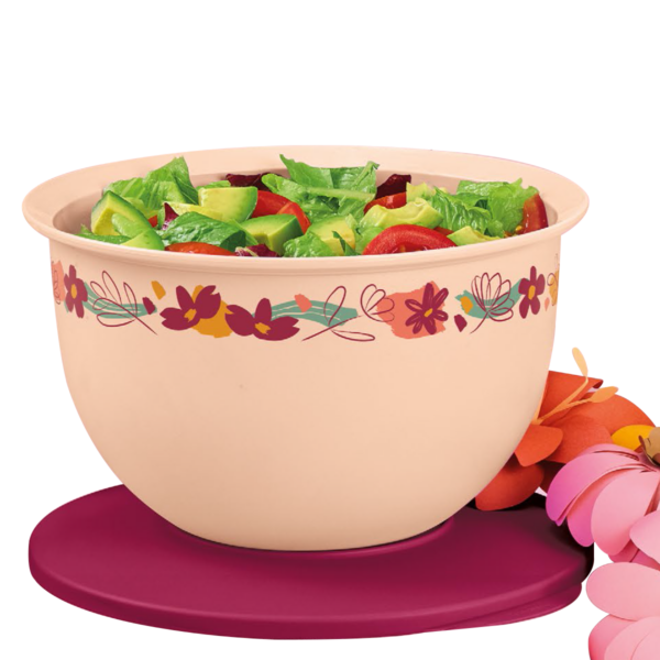 Tupperware Tigela Murano Flores ao Vento 2,5 litros