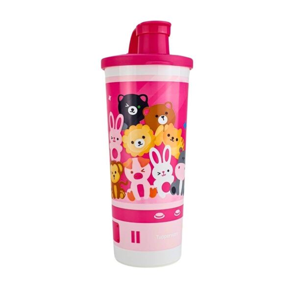 Kit Tupperware Copo com Bico 470ml + Porta Sanduíche Pelúcia Rosa 2 peças - Image 5