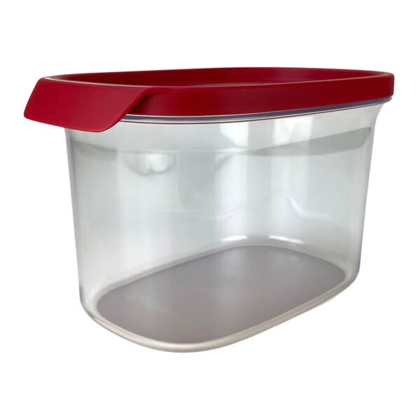 Tupperware Ultra Clear Oval 1 litro Transparente e Vermelho - Image 2