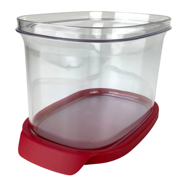 Tupperware Ultra Clear Oval 1 litro Transparente e Vermelho - Image 3