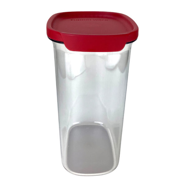 Tupperware Ultra Clear Oval 2,2 litros Transparente e Vermelho - Image 3