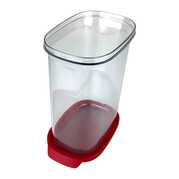 Tupperware Ultra Clear Oval 2,2 litros Transparente e Vermelho - Image 2