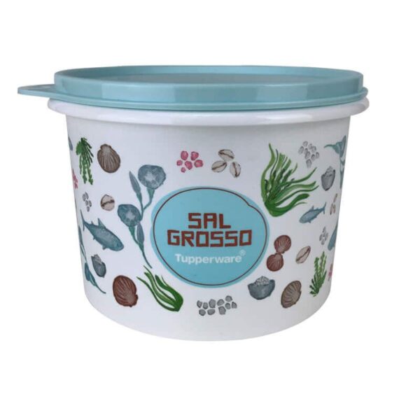 Tupperware Caixa Sal Grosso Floral 1 kg