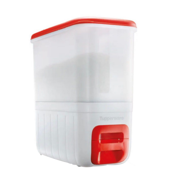 Tupperware Rice Dispenser Arroz 10kg Conserva e Mede Vermelho - Image 2