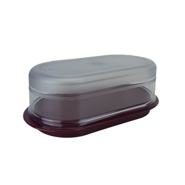 Tupperware Manteigueira Clear 250ml Bordô