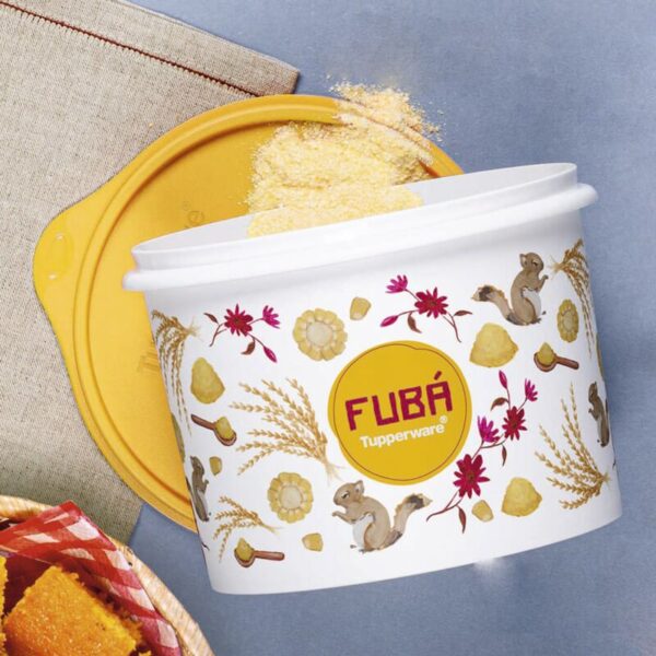 Tupperware Caixa Fubá Floral 1,2kg - Image 2