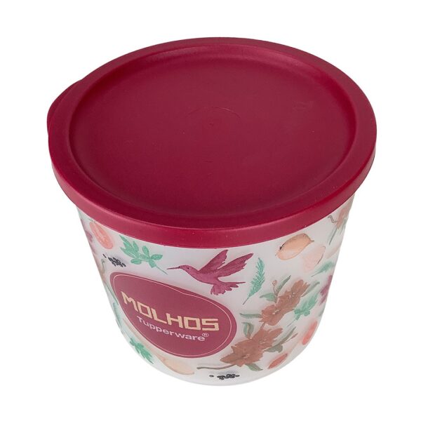 Tupperware Refri Line Redondo Floral 1,1 litro Molhos - Image 2