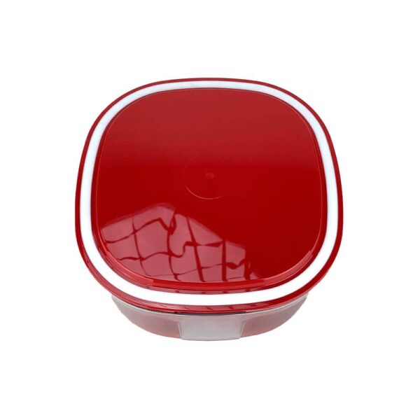 Tupperware Pote Visual 700ml Vermelho - Image 3