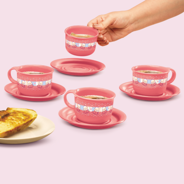 Kit Tupperware Cupcake na Xícara 150ml Rosa 4 peças - Image 2