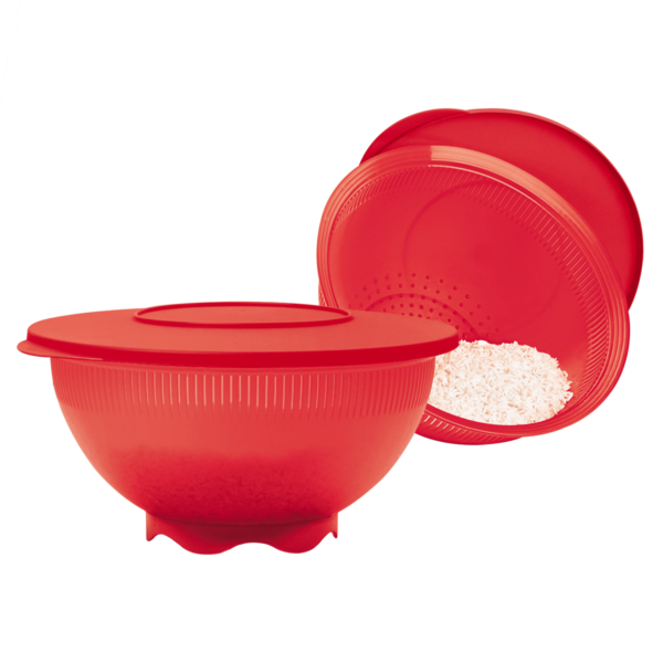 Tupperware Lava Arroz Vermelho