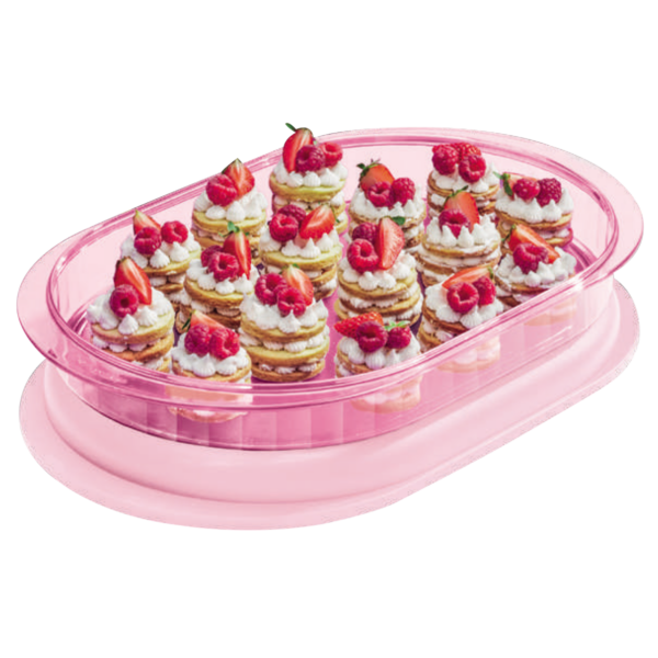 Tupperware Travessa Premier 2,3 litros Rosa