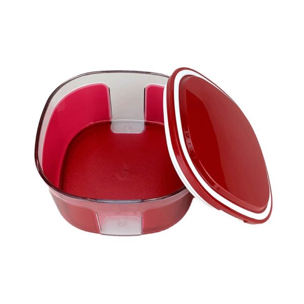 Tupperware Pote Visual 700ml Vermelho - Image 2