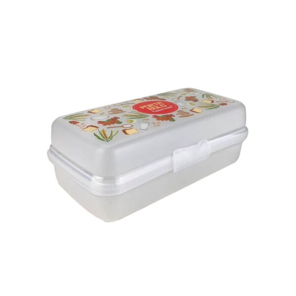 Tupperware Porta Bolo Retangular Floral - Image 2