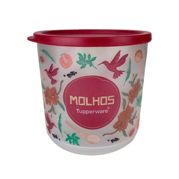 Tupperware Refri Line Redondo Floral 1,1 litro Molhos