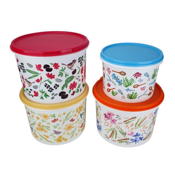 Kit Tupperware Caixa de Mantimento Floral 4 peças - Image 3