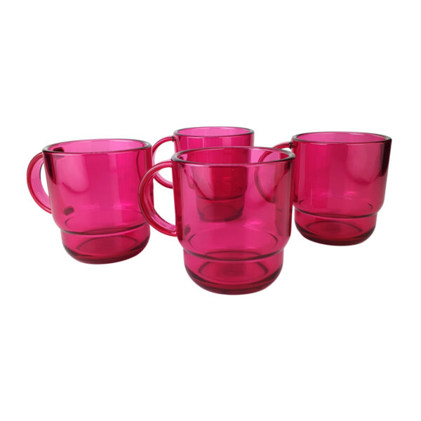 Kit Tupperware Caneca Policarbonato 265ml Rosa 4 peças - Image 2