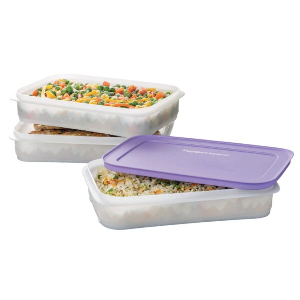 Kit Tupperware Freezer Line Empilhável 675ml Furta-Cor 3 peças - Image 2