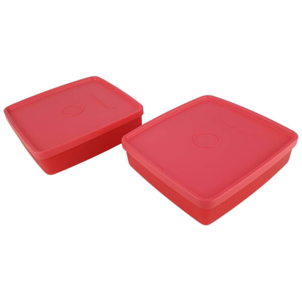 Kit Tupperware Refri Box 400ml Coral 2 peças - Image 4