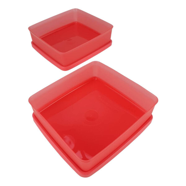 Kit Tupperware Refri Box 400ml Coral 2 peças - Image 3