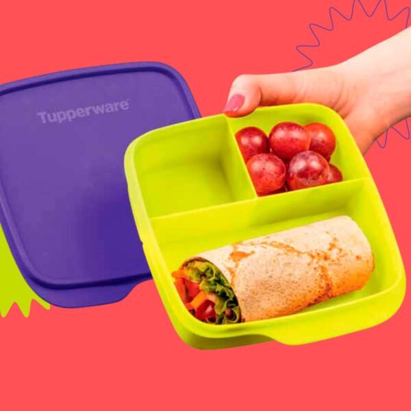 Tupperware Basic Line com Divisórias 550ml Amarelo Uva - Image 2