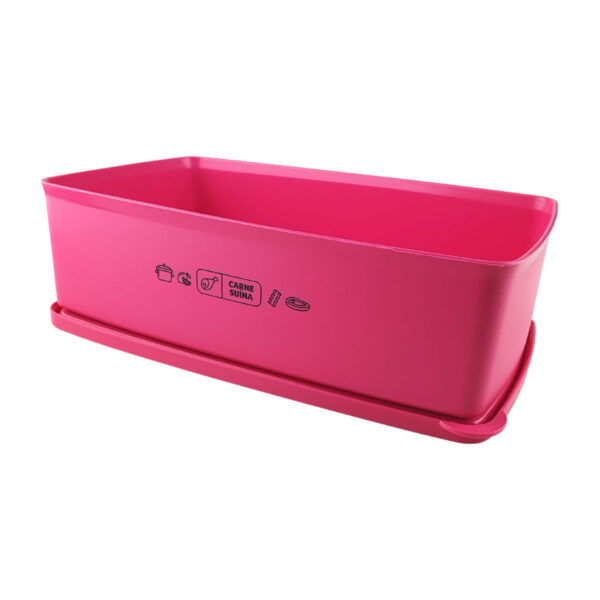 Tupperware Caixa Ideal Mix Carne Suína 1,4 litro Rosa - Image 4