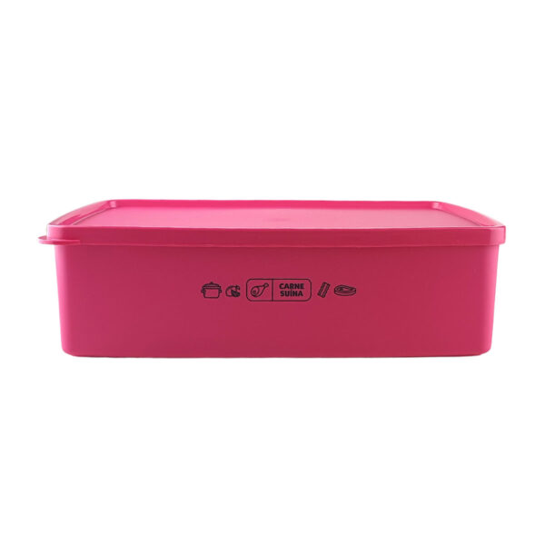 Tupperware Caixa Ideal Mix Carne Suína 1,4 litro Rosa