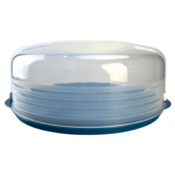 Tupperware Porta Bolo Redondo Azul