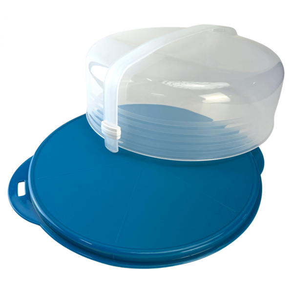 Tupperware Porta Bolo Redondo Azul - Image 3