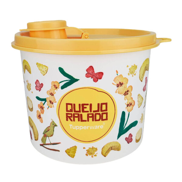 Tupperware Redondinha Queijo Ralado Floral 500ml