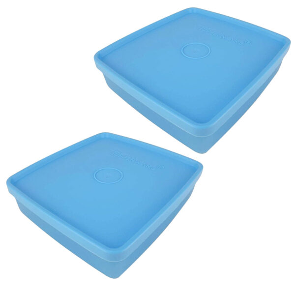 Kit Tupperware Refri Box 400ml Azul Sereno 2 peças