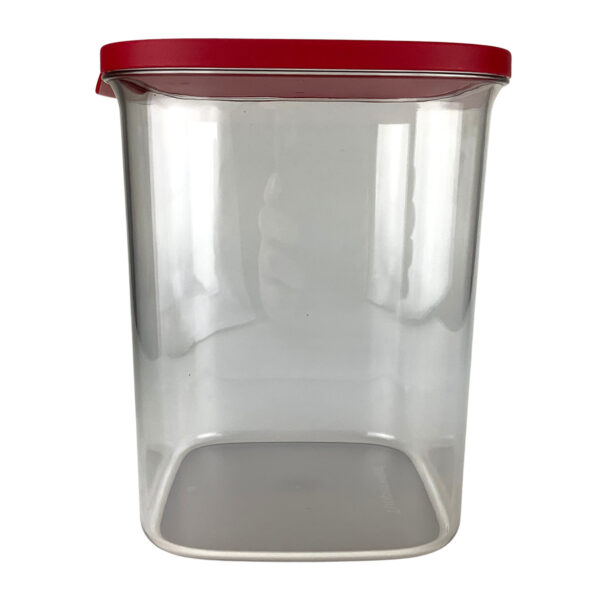 Tupperware Ultra Clear Quadrado 3,6 litros Transparente e Vermelho - Image 3