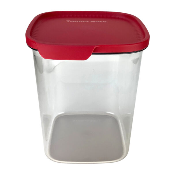 Tupperware Ultra Clear Quadrado 3,6 litros Transparente e Vermelho - Image 4